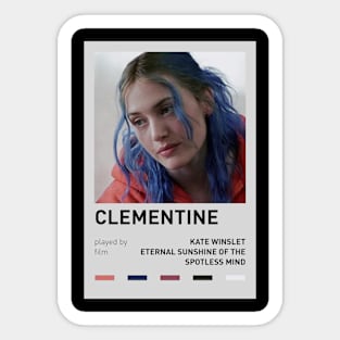 Kate Winslet as Clementine in Eternal Sunshine of the Spotless Mind Sticker